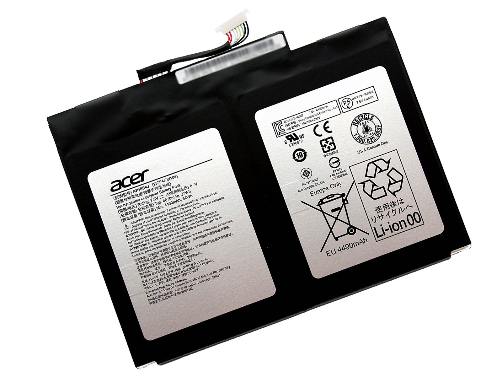 Original Acer Akku / Batterie / Battery Aspire Switch Alpha 12 SA5-271 Serie
